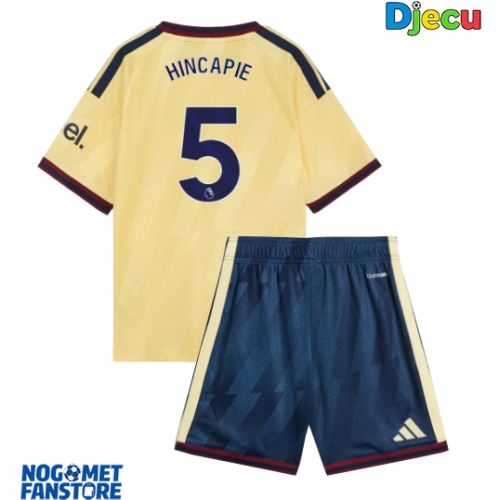 Arsenal Piero Hincapie #5 Rezervni Dres za djecu 2026-27 Kratak Rukav (+ Kratke hlače)